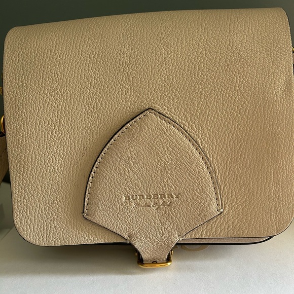 Burberry Handbags - Burberry Beige Crossbody Leather Shoulder Bag